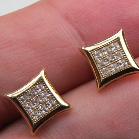 $450 14k YellowGold Men'sLady's Stud Earring